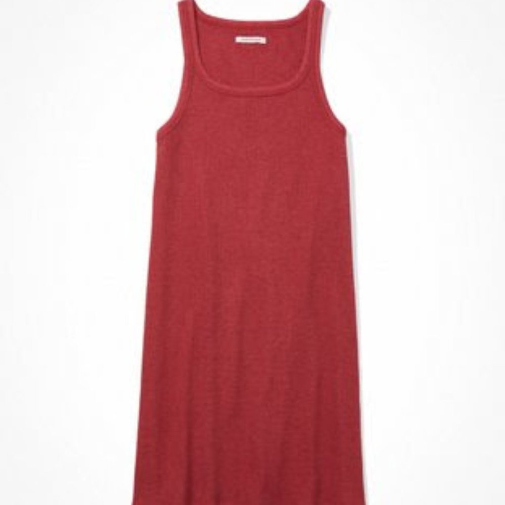 AE Waffle Scoop Neck Bodycon Mini Dress